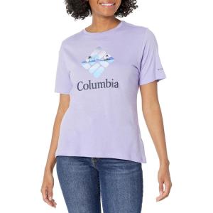 Columbia Womens Bluebird Day™ Relaxed Crew NeckBluebird Day Relaxed Crew Neck(Frosted Purple Heather/Csc Stacked Halfton)