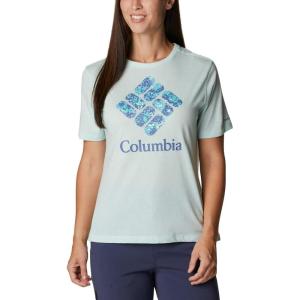 Columbia Womens Bluebird Day™ Relaxed Crew NeckBluebird Day Relaxed Crew Neck(Icy Morn Heather/Stacked Dotty)