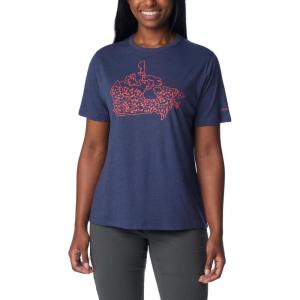 Columbia Womens Bluebird Day™ Relaxed Crew NeckBluebird Day Relaxed Crew Neck(Nocturnal Heather/Canada Treescape)