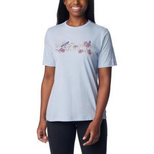 Columbia Womens Bluebird Day™ Relaxed Crew NeckBluebird Day Relaxed Crew Neck(Whisper Heather/Branded Bouquet)