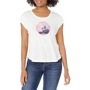 Columbia Womens Bluebird Days Modern Short Sleeve Tee(White/Meditation Isle Graphic)