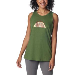 Columbia Womens Bluff Mesa™ TankCami Shirt(Canteen Heather/Happier Outdoors)
