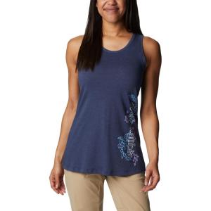 Columbia Womens Bluff Mesa™ TankCami Shirt(Nocturnal Heather/Blooming Lines Graphic)