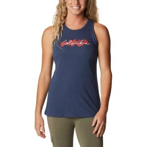 Columbia Womens Bluff Mesa™ TankCami Shirt(Nocturnal Heather/Branded Lakeshore)