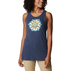 Columbia Womens Bluff Mesa™ TankCami Shirt(Nocturnal Heather/Floral Leafscape)