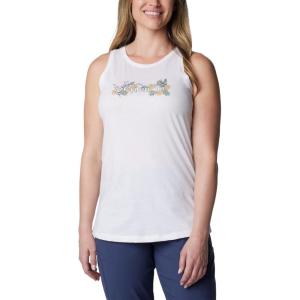 Columbia Womens Bluff Mesa™ TankCami Shirt(White/Branded Bouquet Two)