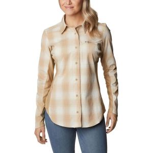 Columbia Womens Claudia Ridge Long Sleeve ShirtHiking Shirt(Beach Soft Ombre)