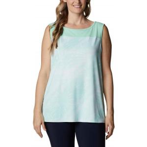 Columbia Women’s Columbia Women’s Chill River Tank Top, Moisture Wicking, Sun Protection(Mint Cay/Sunburst Print)