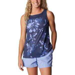 Columbia Women’s Columbia Women’s Chill River Tank Top, Moisture Wicking, Sun Protection(Nocturnal Daisy Party)