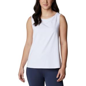 Columbia Women’s Columbia Women’s Chill River Tank Top, Moisture Wicking, Sun Protection(White)