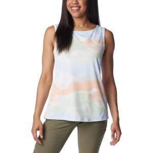 Columbia Women’s Columbia Women’s Chill River Tank Top, Moisture Wicking, Sun Protection(White Undercurrent)