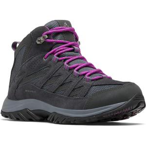 Columbia Womens Discontinued Crestwood Mid Waterproof(Graphite  Bright Plum)