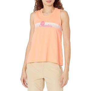 Columbia Womens North Cascades Tank(Peach/Inverted Brand Graphic)