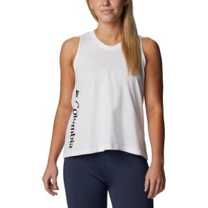 Columbia Womens North Cascades Tank(White/Gem Columbia Graphic)