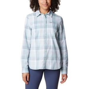 Columbia Womens Silver Ridge 3.0 Long Sleeve(Aqua Haze Canyon Ombre)