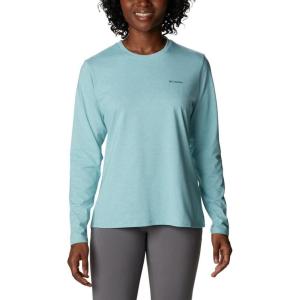 Columbia Women’s Sun Trek Ls Tee(Sea Wave Heather)