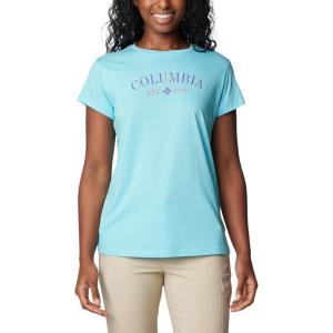 Columbia Womens Sun Trek™ Ss Graphic Tee(Aquamarine/Csc Tradition)