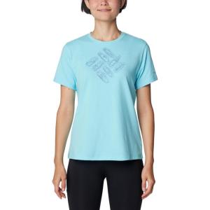 Columbia Womens Sun Trek™ Ss Graphic Tee(Aquamarine/Outlined Kayaks)