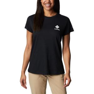 Columbia Womens Sun Trek™ Ss Graphic Tee(Black/Csc Stacked Mini Graphic)