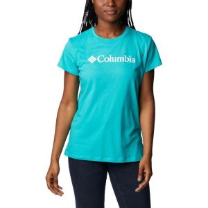Columbia Womens Sun Trek™ Ss Graphic Tee(Bright Aqua/Csc Branded Graphic)