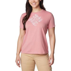Columbia Womens Sun Trek™ Ss Graphic Tee(Pink Agave/Outlined Kayaks)
