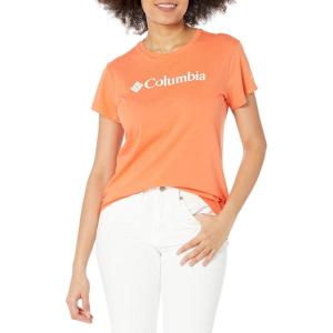 Columbia Womens Sun Trek™ Ss Graphic Tee(Sunset Orange/Csc Branded Graphic)