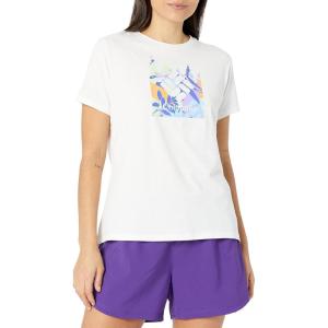Columbia Womens Sun Trek™ Ss Graphic Tee(White/Arboreal Swirl Graphic)