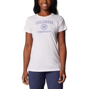 Columbia Womens Sun Trek™ Ss Graphic Tee(White/Csc Emblem)