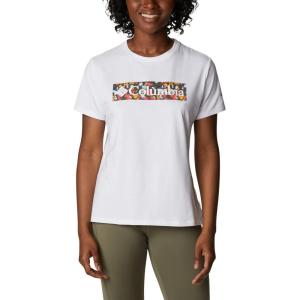 Columbia Womens Sun Trek™ Ss Graphic Tee(White/Typhoon Bloom Frame)
