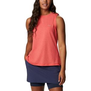 Columbia Womens Sun Trek Tank(Red Hibiscus Heather)
