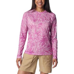Columbia Women’s Super Tidal Tee Long Sleeve(Bright Lavender Tropictones)