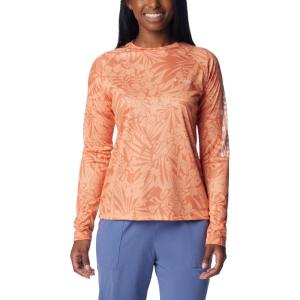 Columbia Women’s Super Tidal Tee Long Sleeve(Dusty Orange Tropictones)