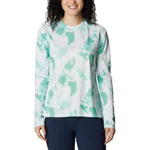 Columbia Women’s Super Tidal Tee Long Sleeve(Kelp/Auroras Print)