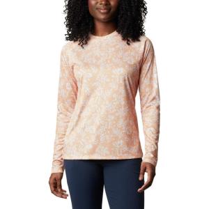 Columbia Women’s Super Tidal Tee Long Sleeve(Light Juice Archive Palms Print)