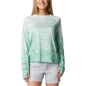 Columbia Women’s Super Tidal Tee Long Sleeve(Ocean Mint Digiscale Fade)