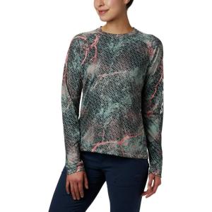 Columbia Women’s Super Tidal Tee Long Sleeve(Tiki Pink Mako Print)