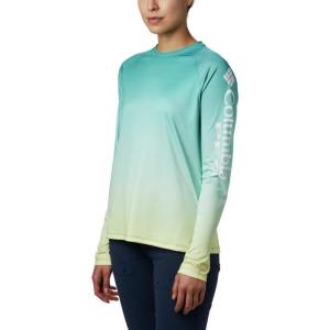 Columbia Women’s Super Tidal Tee Long Sleeve(Waterfall Gradient)