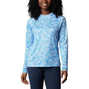 Columbia Women’s Super Tidal Tee Long Sleeve(Yacht Archive Palms Print)