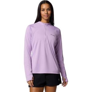 Columbia Womens Tidal Tee™ 1/4 Zip(Hydrangea/Black Logo)