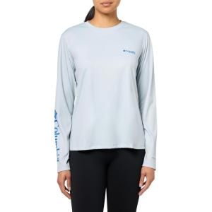 Columbia Womens Tidal Tee PFG Fish Star Long Sleeve(Cirrus Grey/Fish Star Marlin Floracamo)