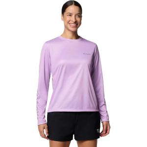 Columbia Womens Tidal Tee PFG Fish Star Long Sleeve(Hydrangea/Fish Star Marlin Floracamo)