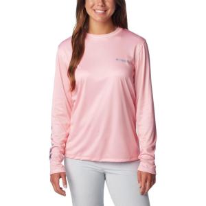 Columbia Womens Tidal Tee PFG Fish Star Long Sleeve(Sorbet/Fish Star Watershed)