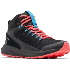 Columbia Women’s Trailstorm Mid Waterproof Hiking Shoe(Black/White)