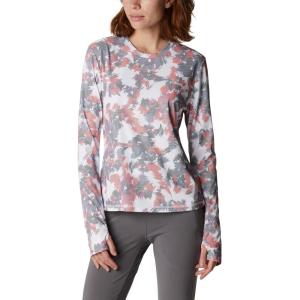 Columbia Womens W Sun Deflector Summerdry™ Ls Shirt(White Typhoon Blooms)
