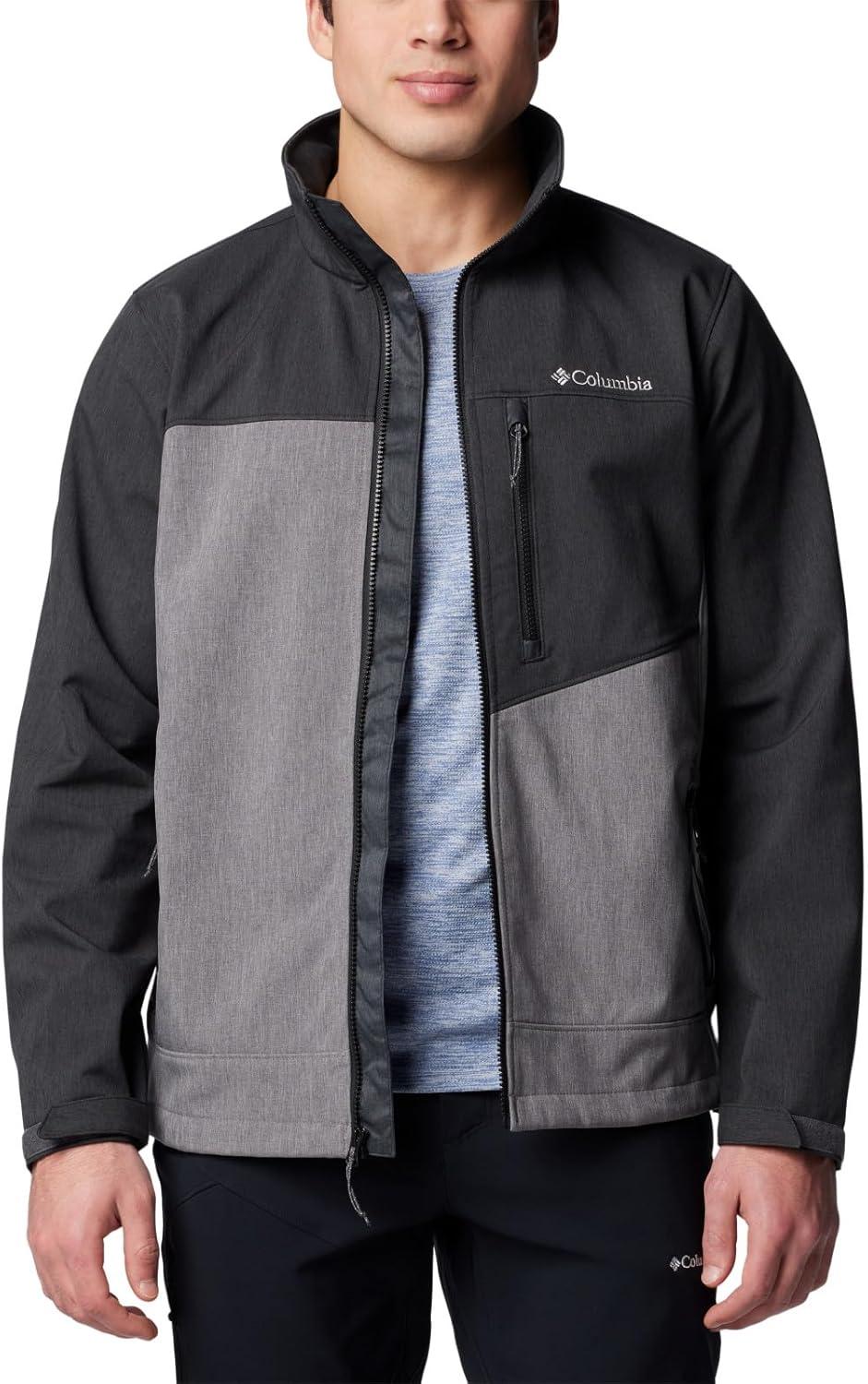 imageColumbia Mens Cruiser Valley II SoftshellCity Grey HeatherBlack Heather