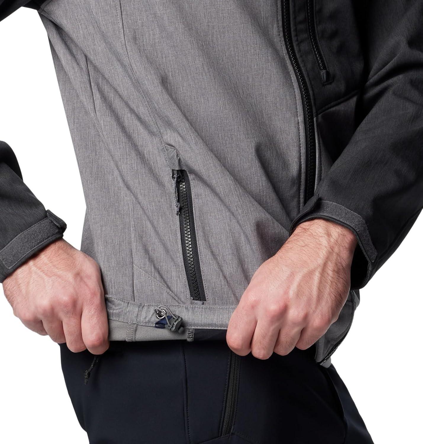 imageColumbia Mens Cruiser Valley II SoftshellCity Grey HeatherBlack Heather