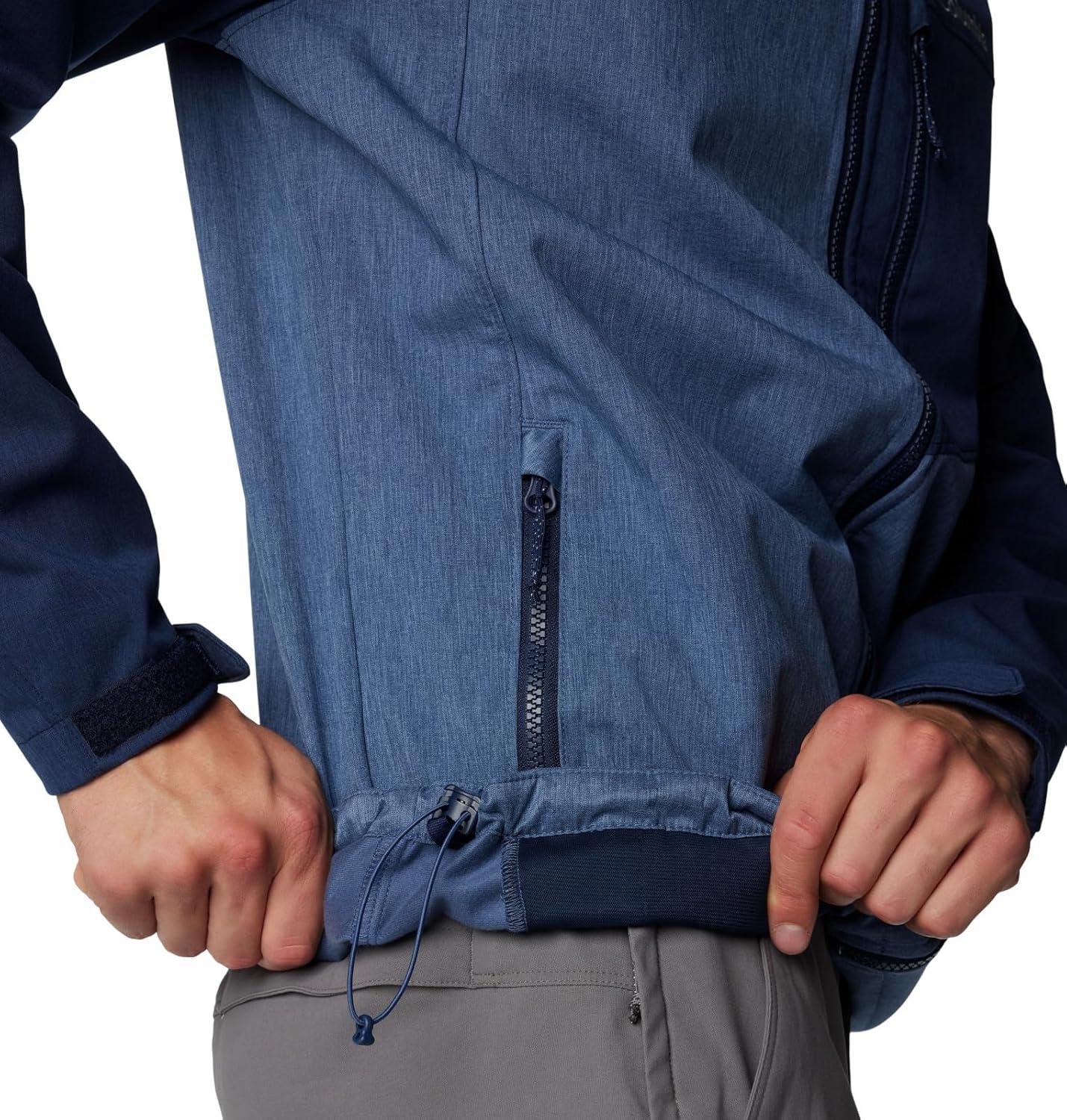 imageColumbia Mens Cruiser Valley II SoftshellDark Mountain HeatherCollegiate Navy Heather
