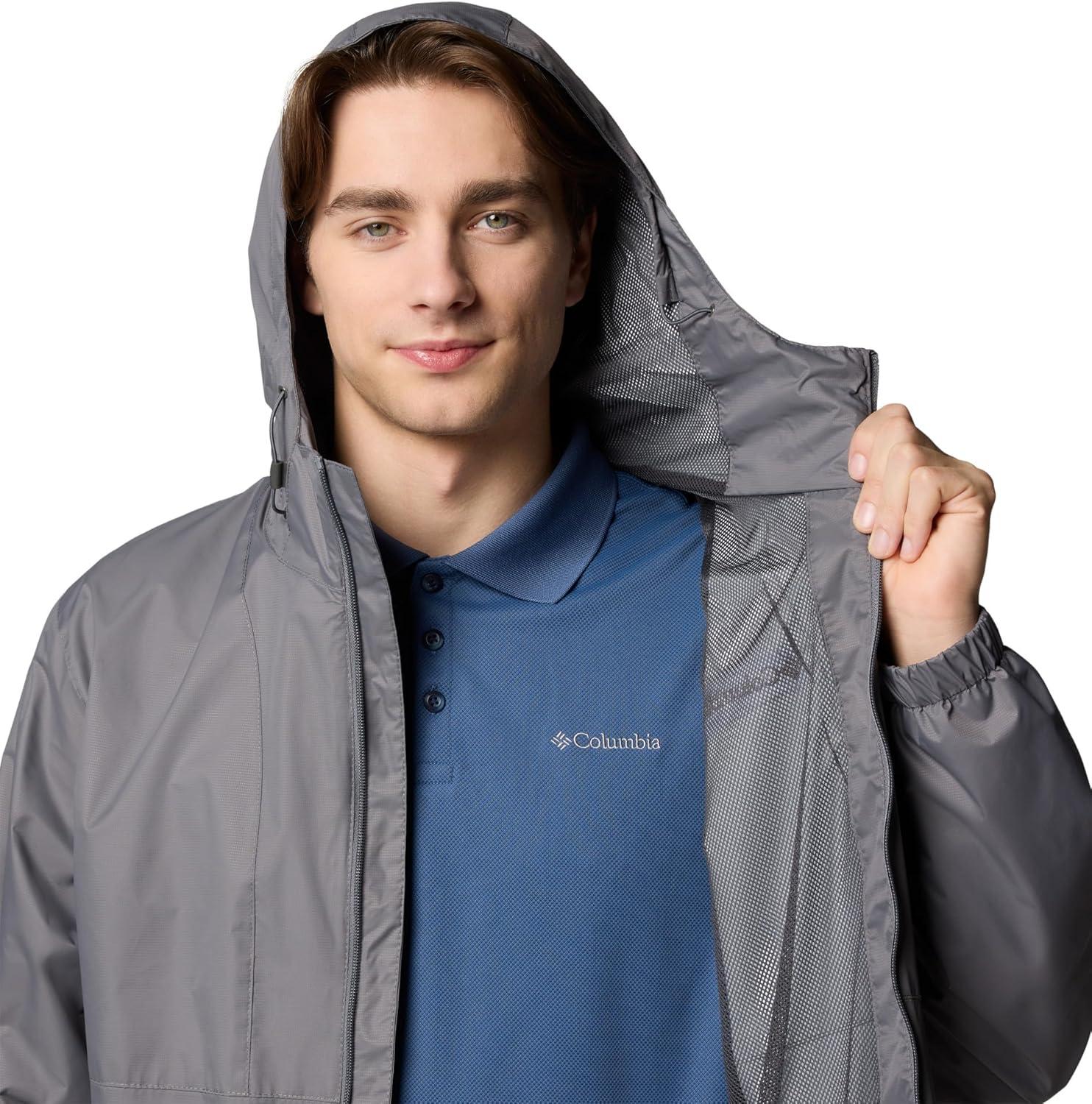 imageColumbia Mens Glenbrook Bend Rain JacketCity Grey