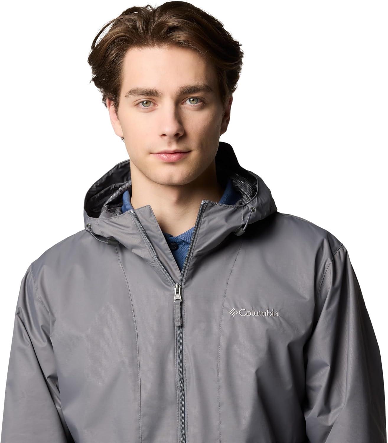 imageColumbia Mens Glenbrook Bend Rain JacketCity Grey