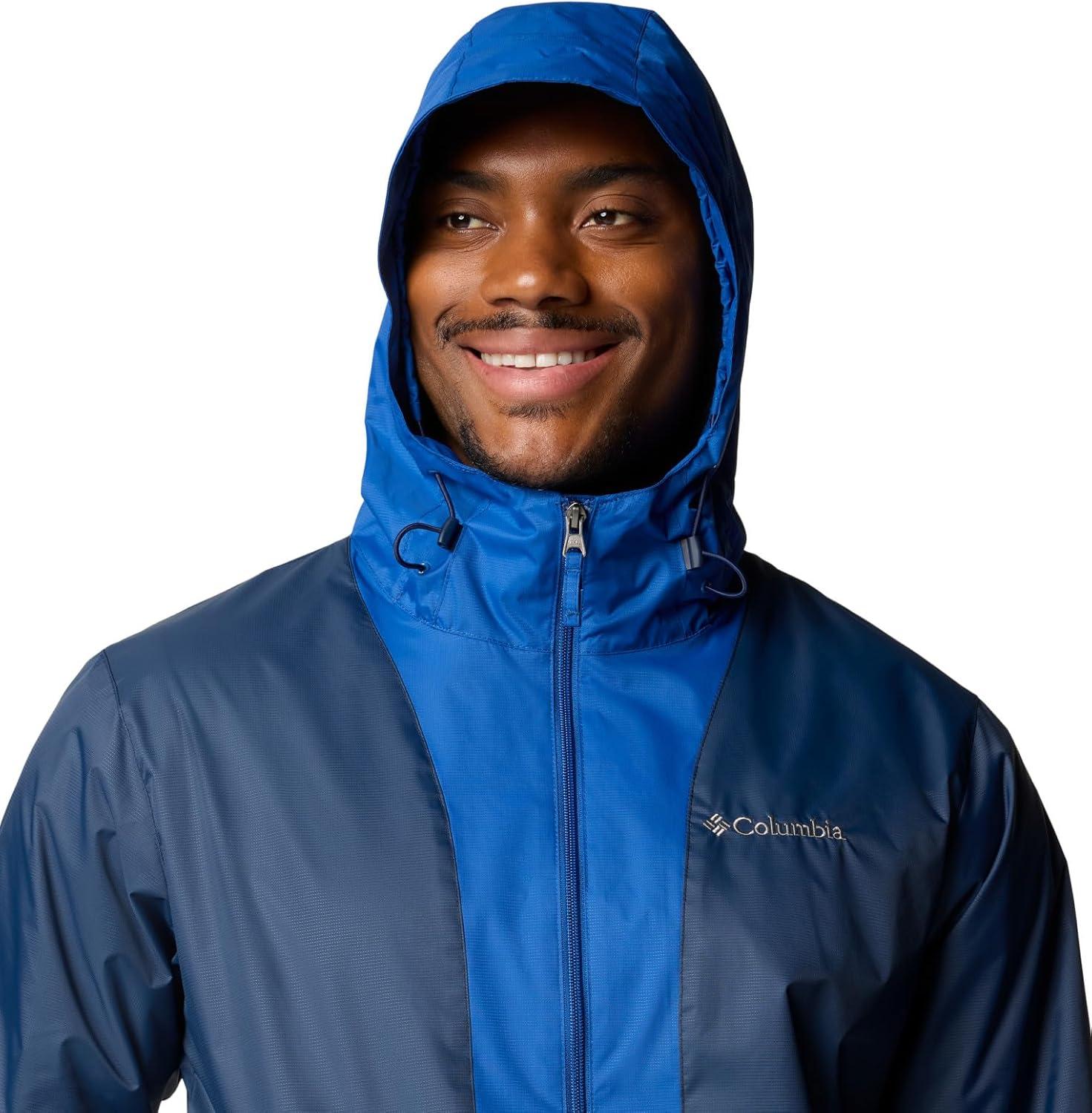 imageColumbia Mens Glenbrook Bend Rain JacketCollegiate NavyMountain Blue